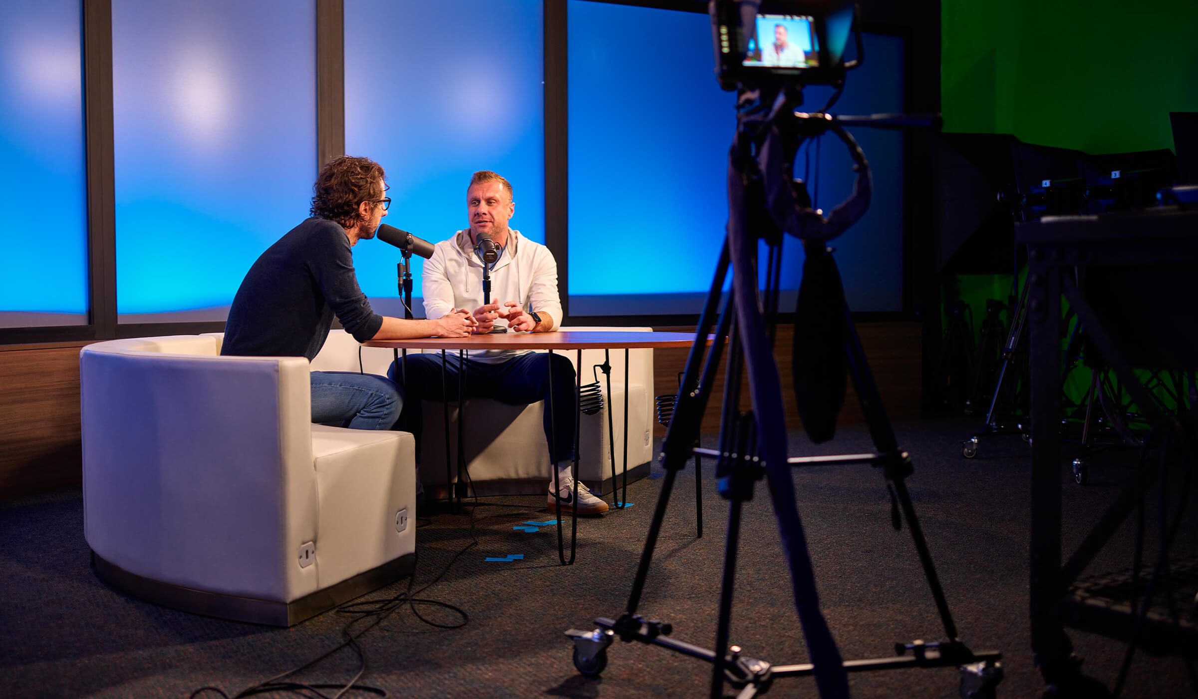 Matt and Ben from Two Brothers Creative talking about audio and video podcasting.