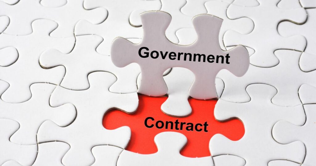 Puzzle displaying Government Contracts